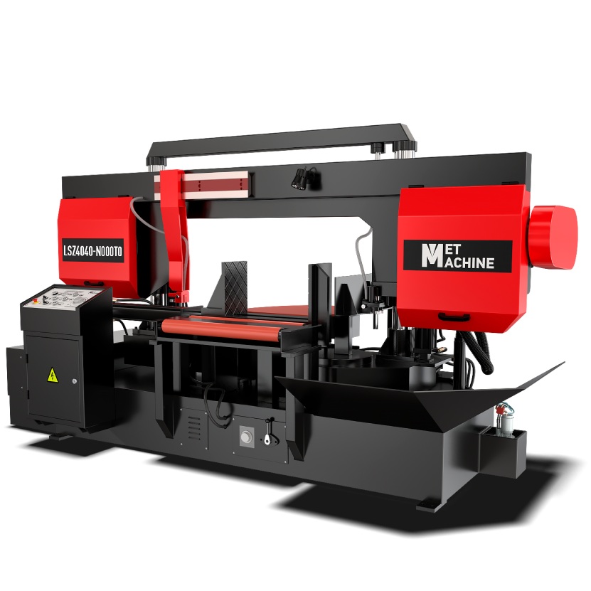 Полуавтоматический ленточнопильный станок с поворотной рамой MetMachine LSZ4040-N000T0